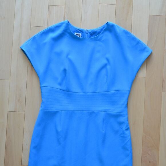 Anne Klein Midi Dress Blue Bodycon Size 10 - Picture 2 of 4